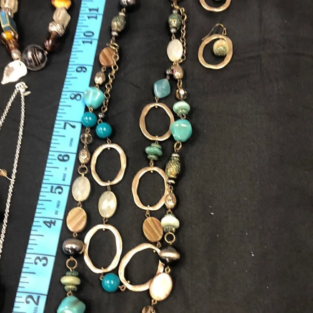 Earth tones jewelry lot